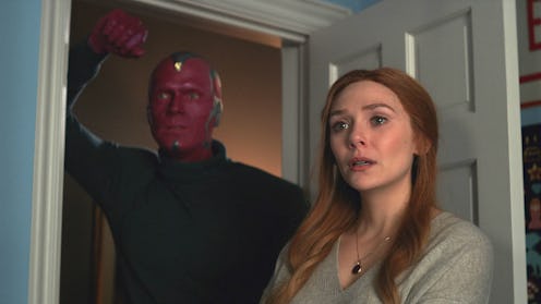 Elizabeth Olsen as Wanda in Wandavision.