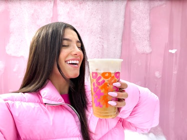 Dunkin's Sweet Cold Foam on the The Charli Cold Foam gives the sip a super sweet taste.