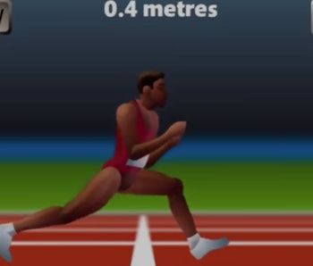 An artificial intelligence program was trained to play the game 'QWOP.'