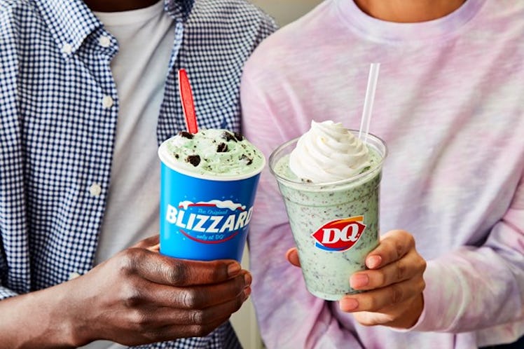 Dairy Queen's St. Patrick's Day 2021 Blizzard is a festive mint and Oreo combo.