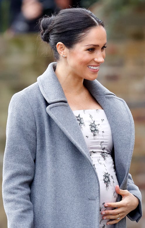 Meghan, Duchess of Sussex visits the Royal Variety Charity's Brinsworth House on December 18, 2018 i...