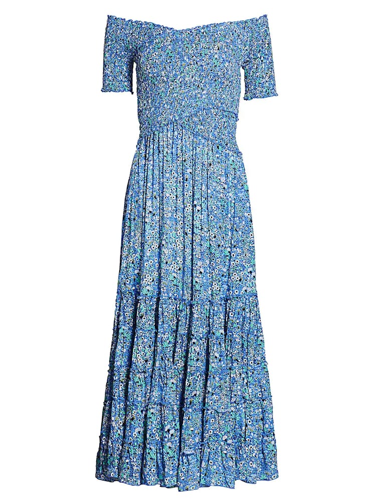 Soledad Off-The-Shoulder Floral Midi Dress