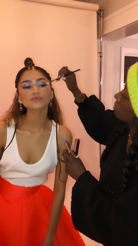 Zendaya's award show makeup