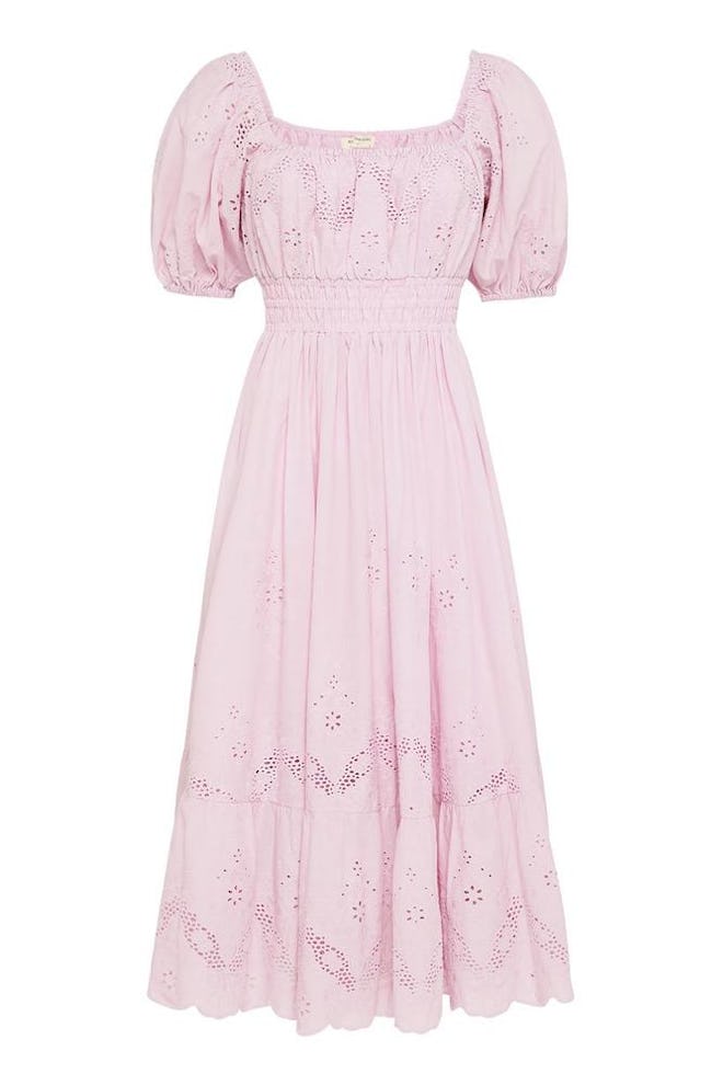 Capulet Broderie Anglaise Soiree Dress in Lilac