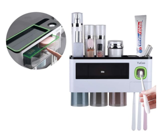 TuCao Automatic Toothpaste Dispenser & Toothbrush Holder