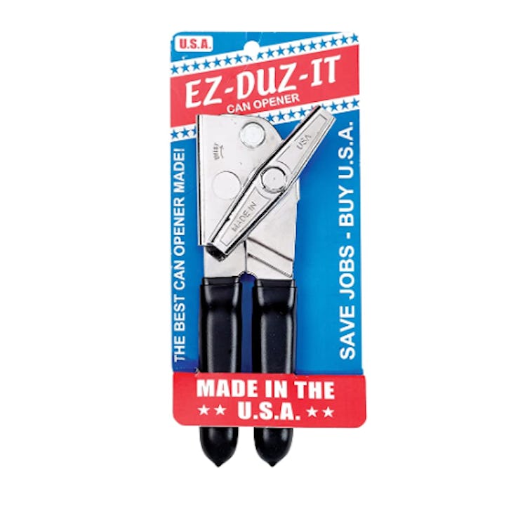 EZ-DUZ-IT Deluxe Can Opener with Black Grips