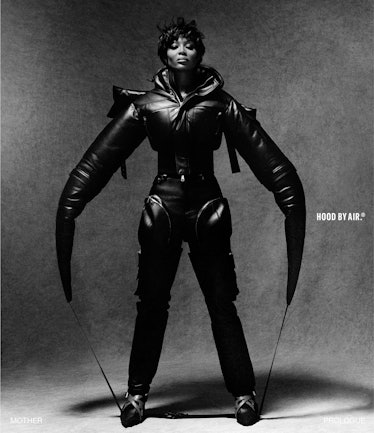 Naomi Campbell in a Hood by Air campaign