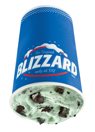 Dairy Queen's St. Patrick's Day 2021 Blizzard is a festive mint and Oreo combo.