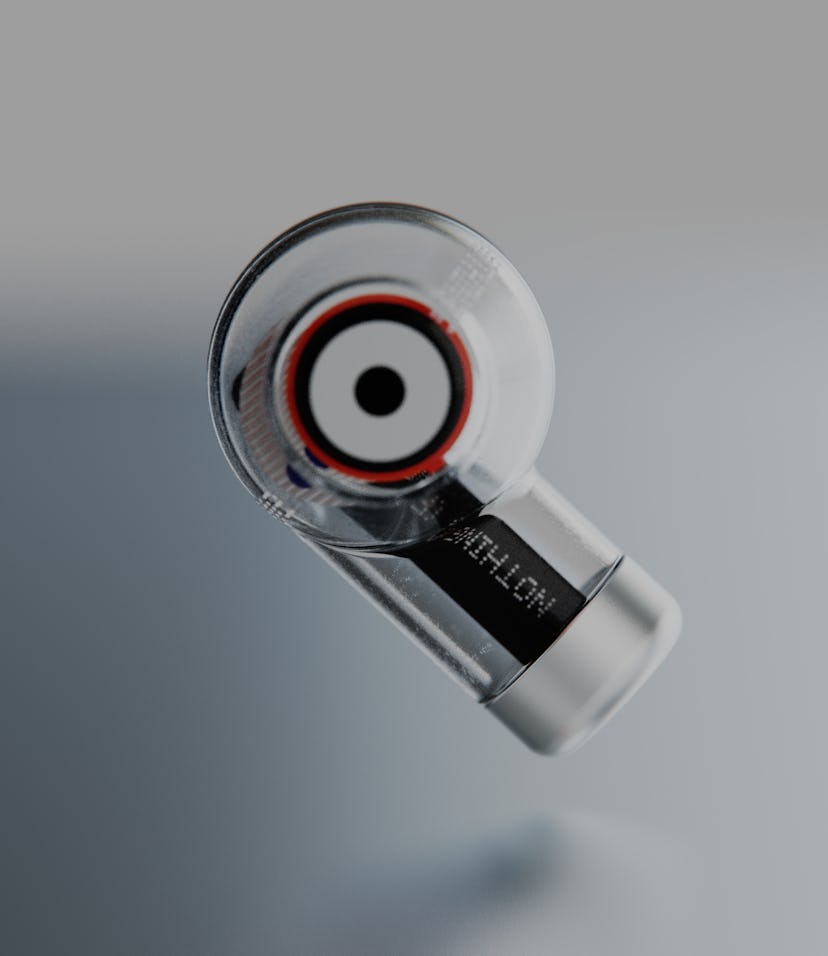 Nothing's Design Concept 1 wireless earbuds, designed by Teenage Engineering, sport a transparent de...