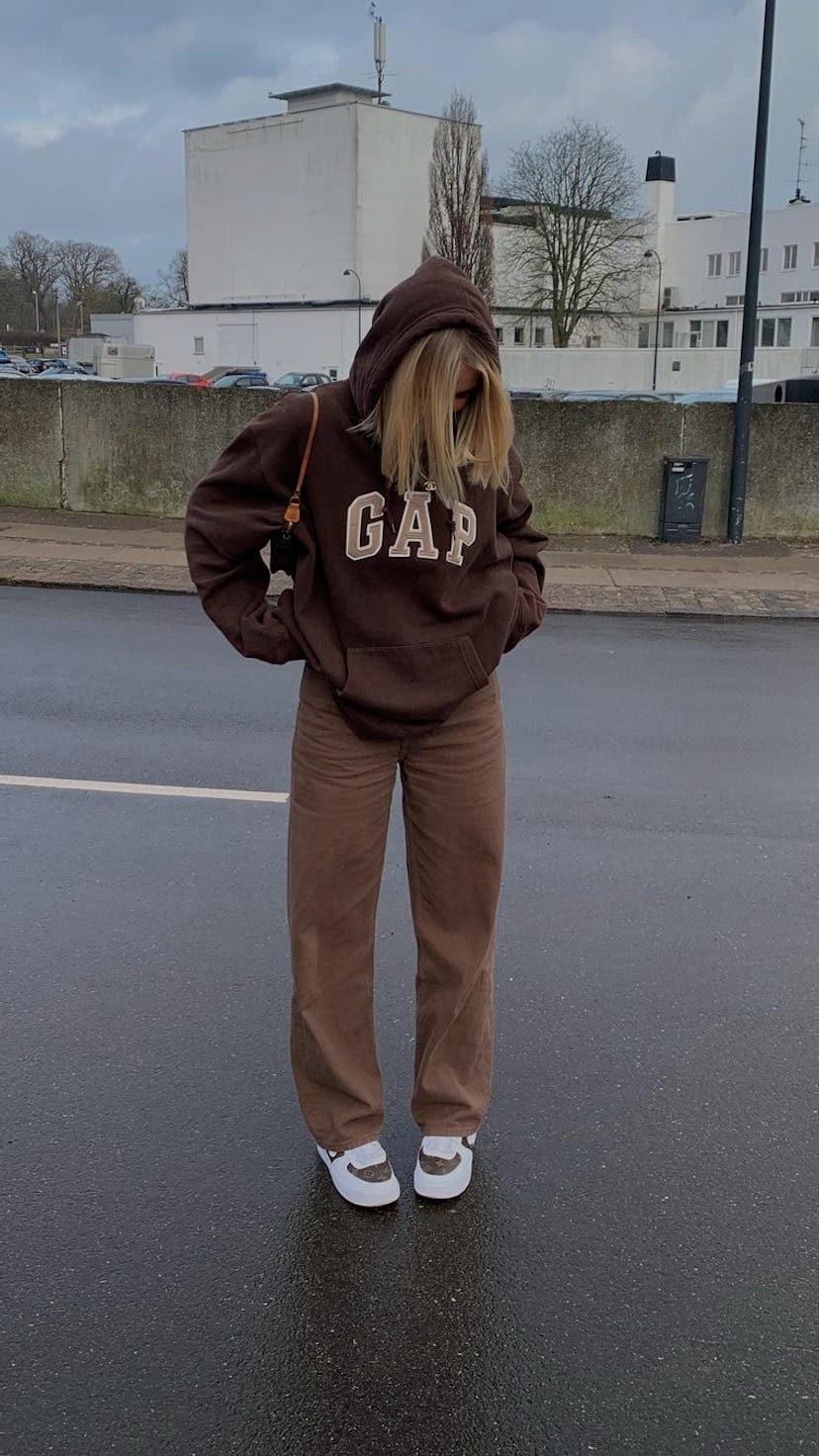 Gap hoodie brown vintage.