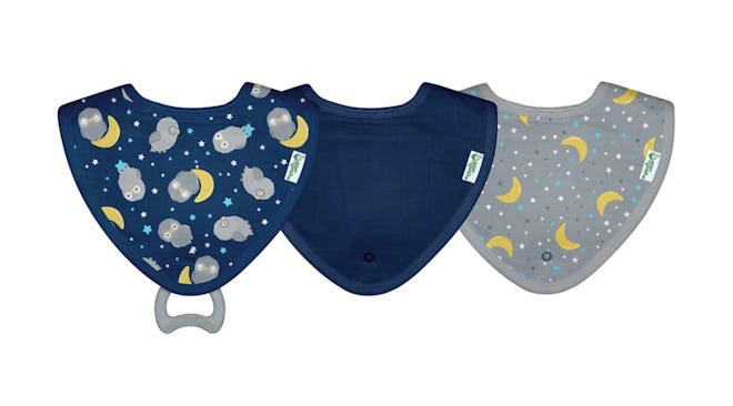 Muslin Stay-Dry Teether Bibs Made From Organic Cotton
