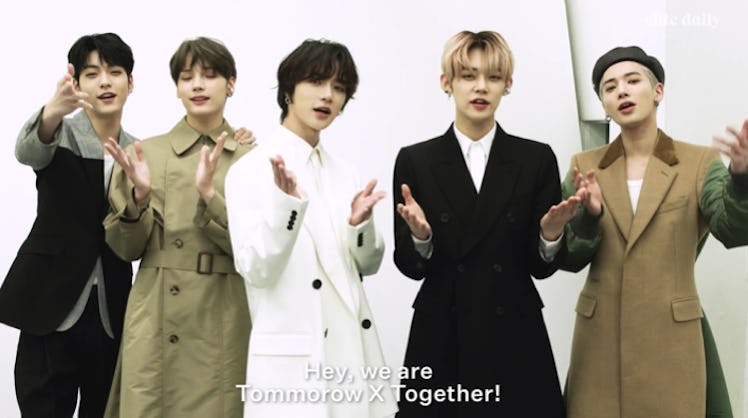 Tomorrow X Together's Elite Daily shoot was captured in this behind-the-scenes video