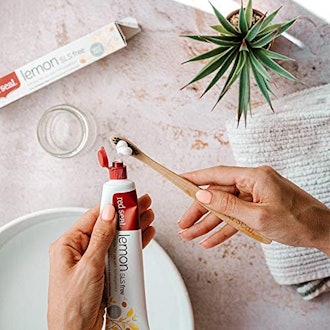 This citrus toothpaste is one of the best non-mint toothpastes.