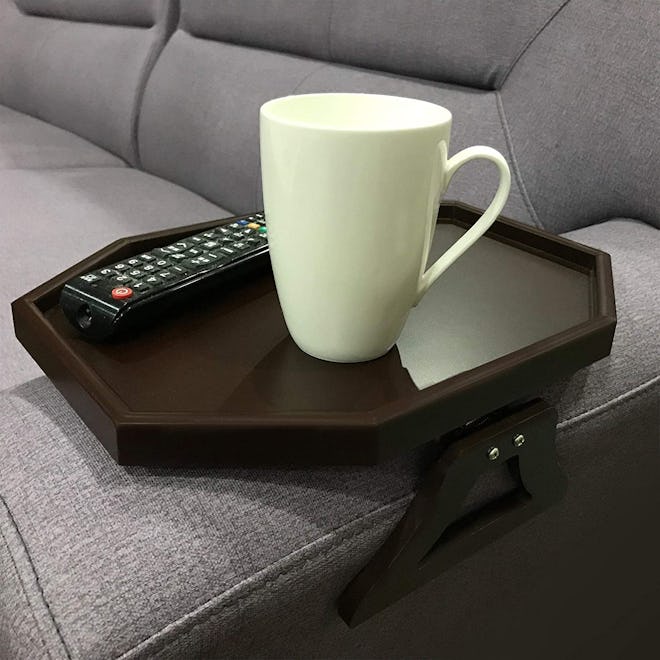 Wooden Sofa Couch Armrest Clip-On Table