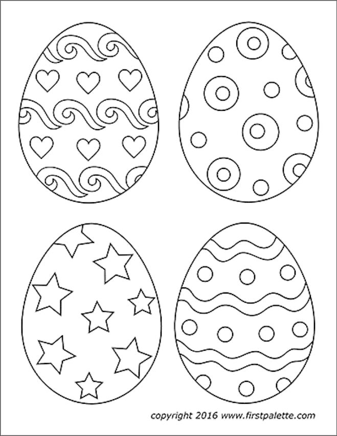 Medium Easter Eggs - Set of 4