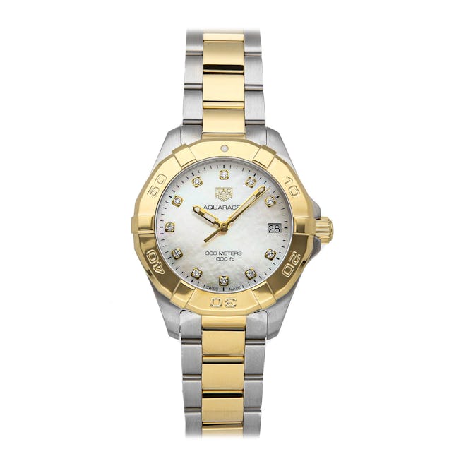Aquaracer White Mother of Pearl Women's Watch