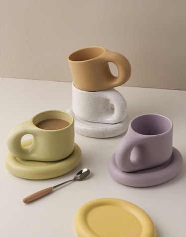 Nordic Style Mug and Coaster Set