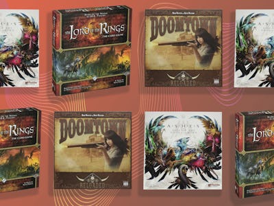 Image of several games like Magic: The Gathering