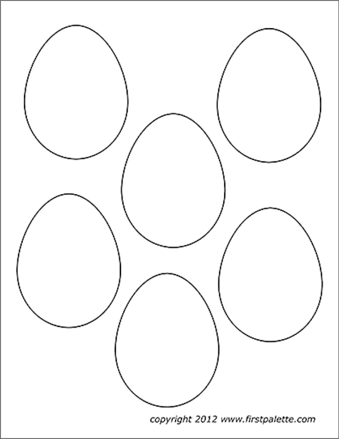 Plain Easter Eggs Set of 5