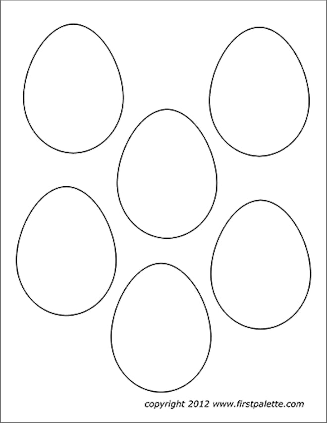 Plain Easter Eggs Set of 5