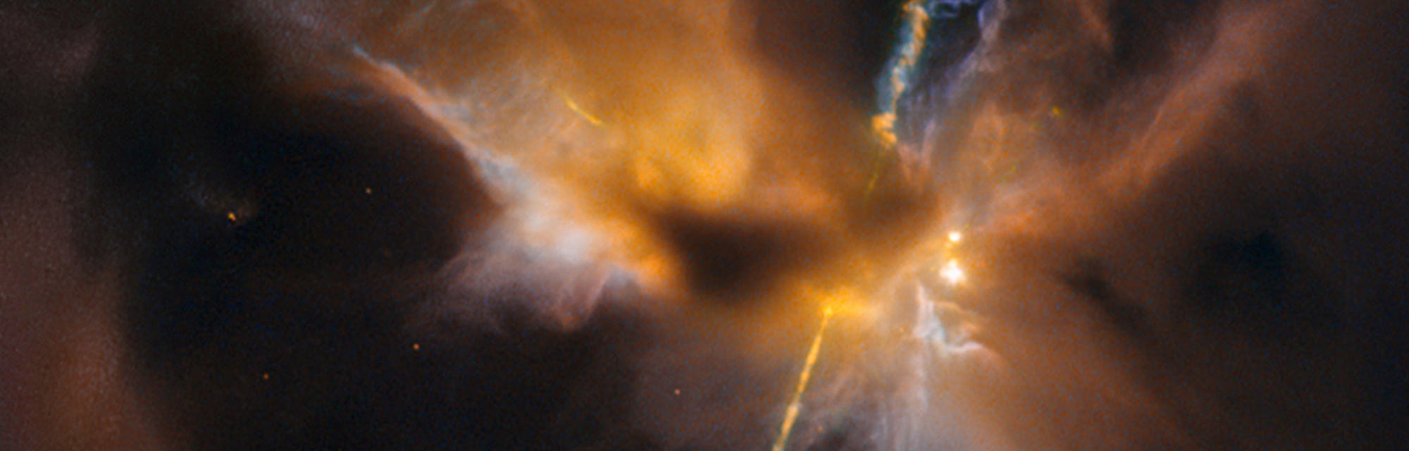 Herbig–Haro object is a turbulent birthing ground for new stars