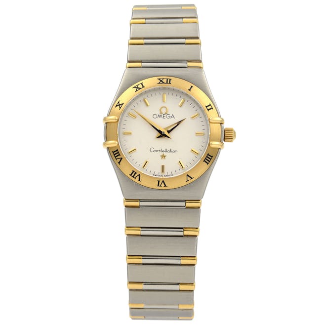 Constellation 18K Yellow Gold Steel Silver Dial Quartz