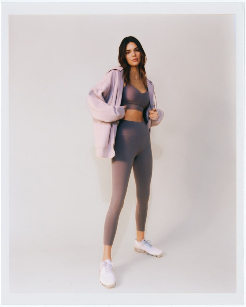 Kendall Jenner self-styled for Alo Yoga campaign.