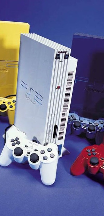 sony playstation 2 consoles in multiple colors