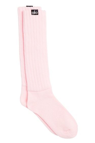 Scrunch Socks in Powder Pink