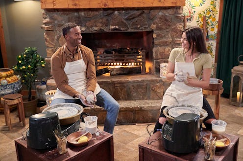 Matt James and Rachael Kirkconnell's fantasy suite date. Photo via ABC