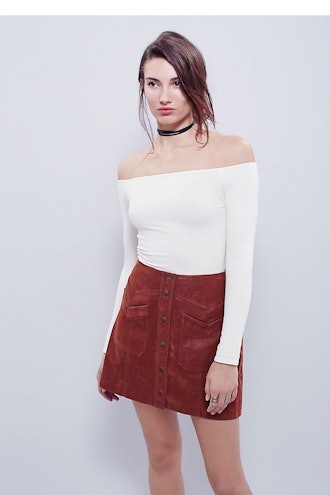 Off-the-Shoulder Solid Top