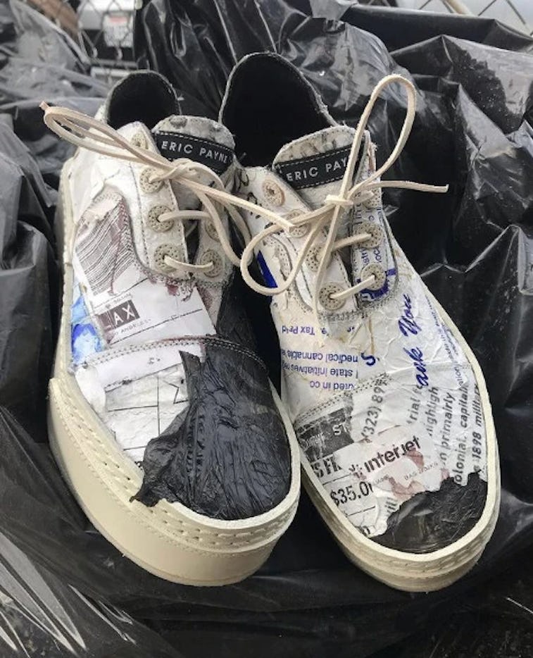 Dirty looking 2025 designer shoes