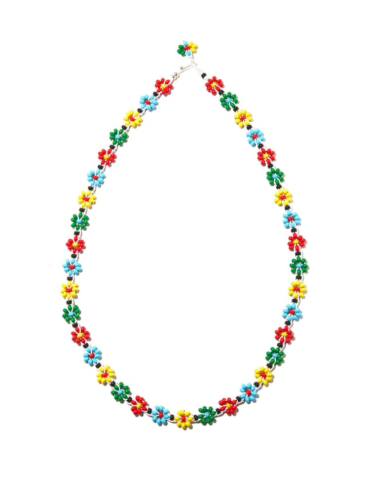 Floral Beaded Necklace