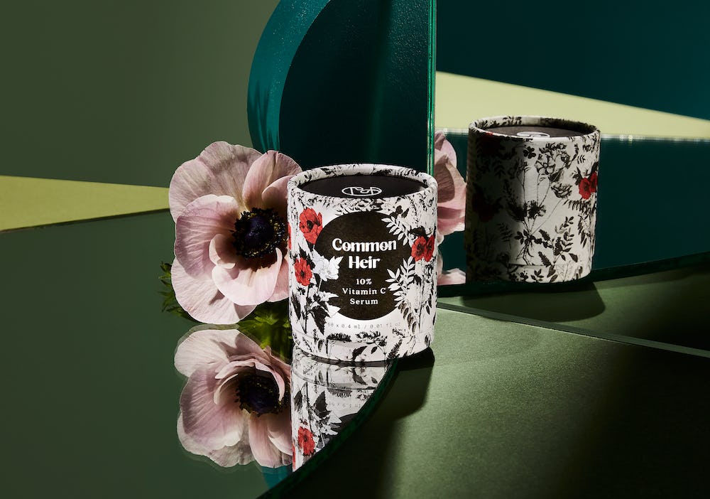 common heir vitamin c serum packaging