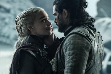 Emilia Clarke and Kit Harington in the Game of Thrones finale
