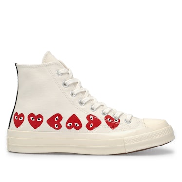 Multi Heart Chuck Taylor All Star '70 High Top in White
