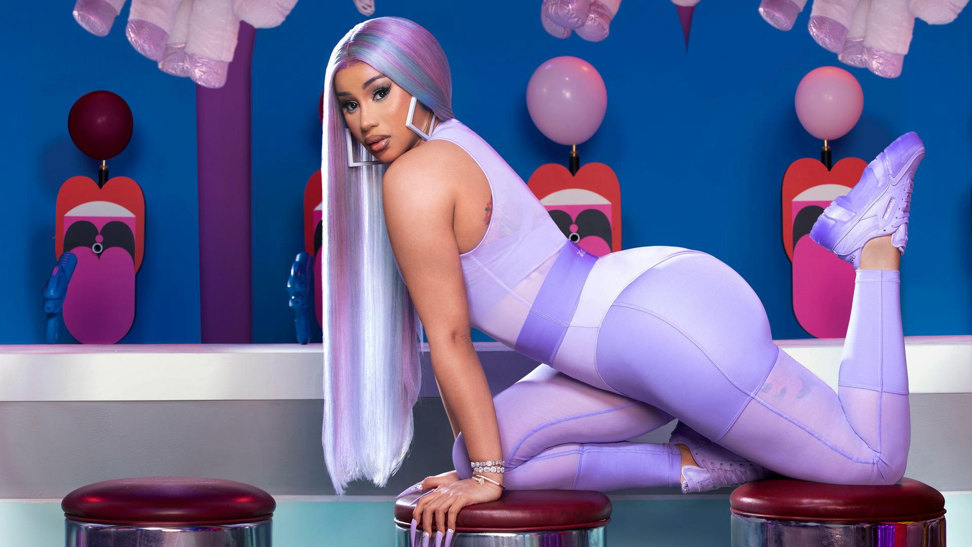 cardi b reebok collection clothes