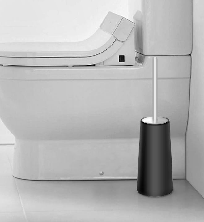 IXO Toilet Brush with Splash Guard and Holder (2-Pack)