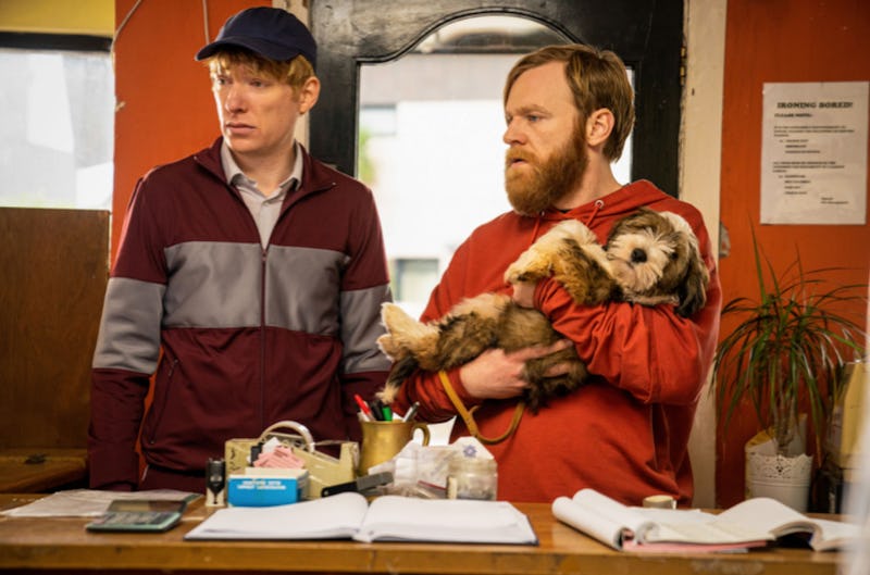 Domhnall and Brian Gleeson in 'Frank of Ireland' via Amazon Studios press site.