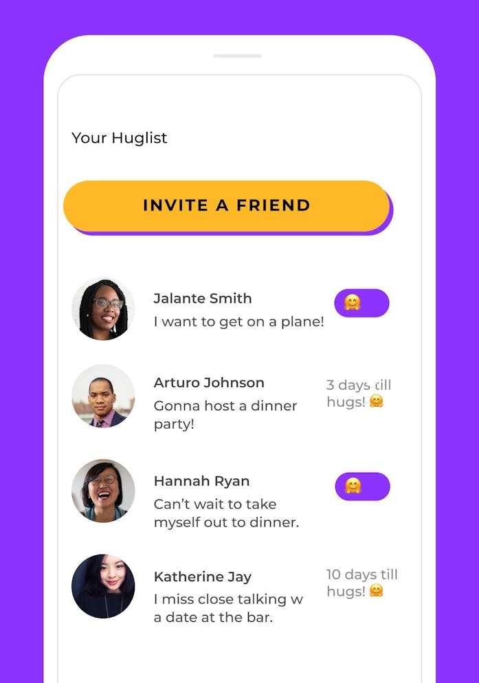 Huglist UI screenshot 1