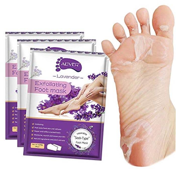 ALIVER Lavender Exfoliating Foot Mask (3-Pack)