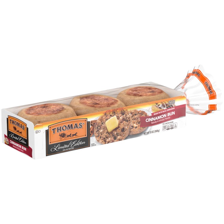 Thomas' English Muffins' Cinnamon Bun flavor is a sweet breakfast mashup.