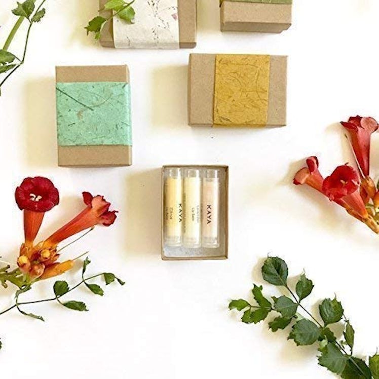Kaya Natural & Organic Lip Balms - Three Handmade Lip Balm Gift Box