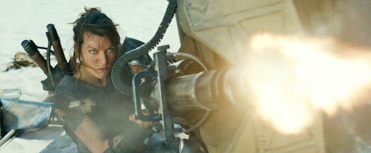 Milla Jovovich in the 2020 movie Monster Hunter.