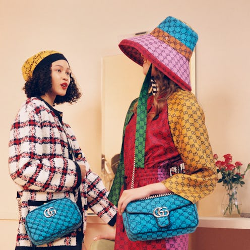 Gucci Ouverture campaign for the fashion house's GG Multicolor collection released in April 2021.