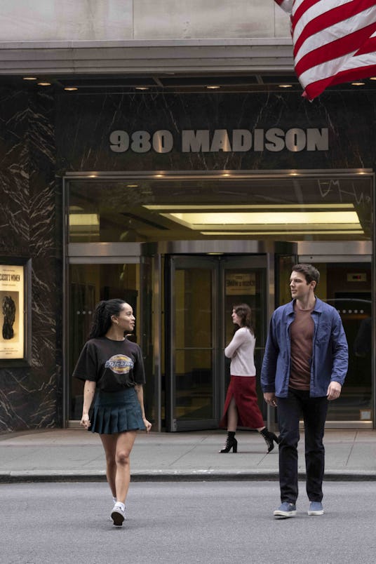 Zoë Kravitz as Robyn “Rob” Brooks and Jake Lacy as Clyde in High Fidelity.
