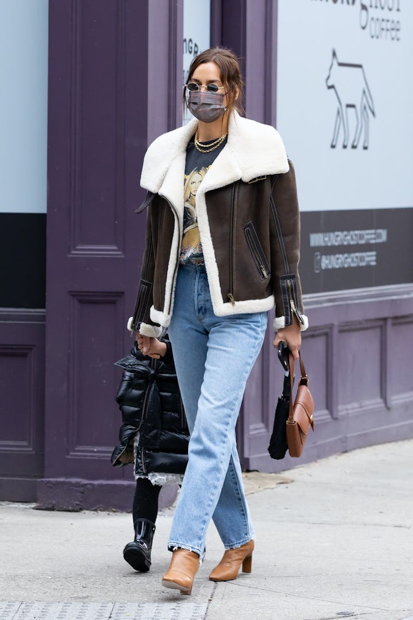 Irina SHayk in a Britney Spears Shirt