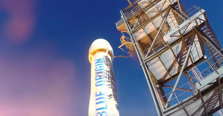 Blue Origin’s New Shephard during an earlier test flight.