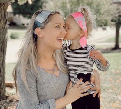 Pink Tie Dye Knotted Headband