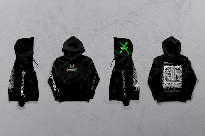 Overpriced.™ NFT-powered hoodie